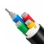 کابل آلومینیوم زمینی ۱۶×۴ با عایق PVC (دفنی) مدل NAYY لوشان