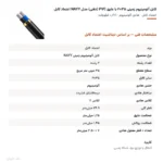 کابل آلومینیوم زمینی ۳۵×۲ با عایق PVC (دفنی) مدل NAYY اعتماد کابل