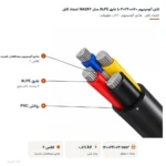 کابل آلومینیوم ۱۲۰+۲۴۰×۳ با عایق XLPE مدل NA2XY اعتماد کابل