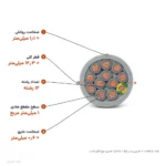 کابل کنترل (فرمان) افشان ۱×۱۲ مدل NYSLY اعتماد رسانا