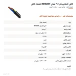 کابل افشان ۱٫۵×۳ مدل NYMHY اعتماد کابل