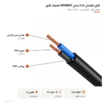 کابل افشان ۶×۲ مدل NYMHY اعتماد کابل