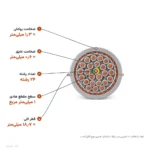 کابل افشان شیلددار ۱×۲۴ مدل NYSLYC اعتماد رسانا