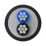 کابل آلومینیوم زمینی ۱۶×۲ با عایق PVC (دفنی) مدل NAYY لوشان