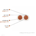 کابل کیسه‌ای ۰٫۷۵×۲ لوشان
