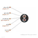 کابل افشان ۱٫۵×۲ مدل NYMHY لوشان