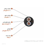 کابل افشان ۱۰×۲ مدل NYMHY لوشان