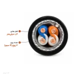 کابل تلفن ۲ زوج ۰٫۶ زمینی لوشان