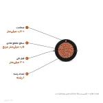 سیم افشان ۰٫۵×۱ مدل NYAF لوشان
